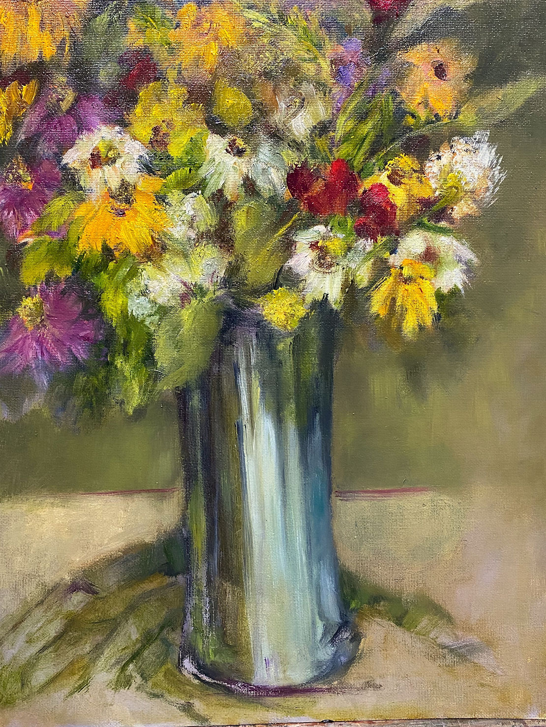 The Protestor by Kate Hoekstra — oil on canvas, 16 by 20 inches.